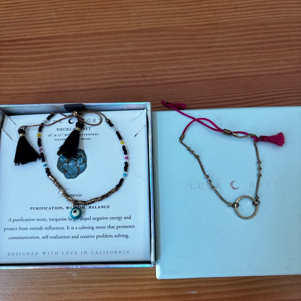 Luca Danni Gold And Blue Bracelet Duo 6$